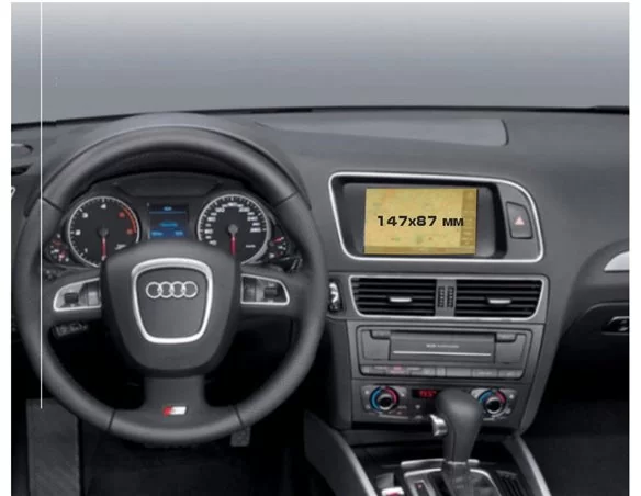 Audi Q5 I (8R) 04.2008 - 08.2012 Full color LCD monitor 6.5" ExtraShield Screeen Protector - 1 - Interior Dash Trim Kit
