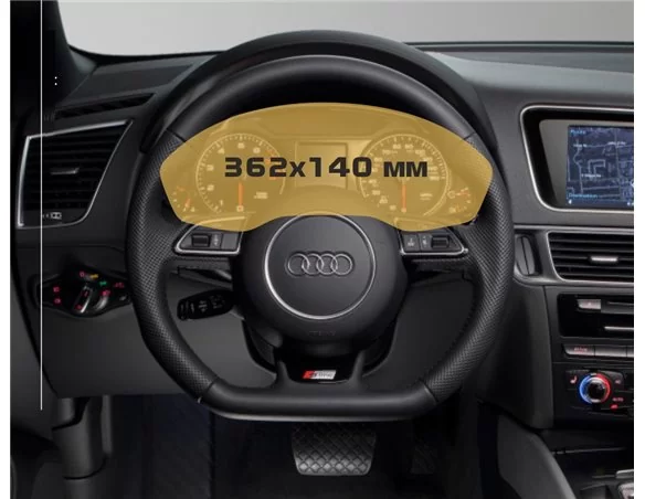 Audi Q5 II (FY) Pre-facelift 2016 - 2019 Digital Speedometer ExtraShield Screeen Protector - 1 - Interior Dash Trim Kit