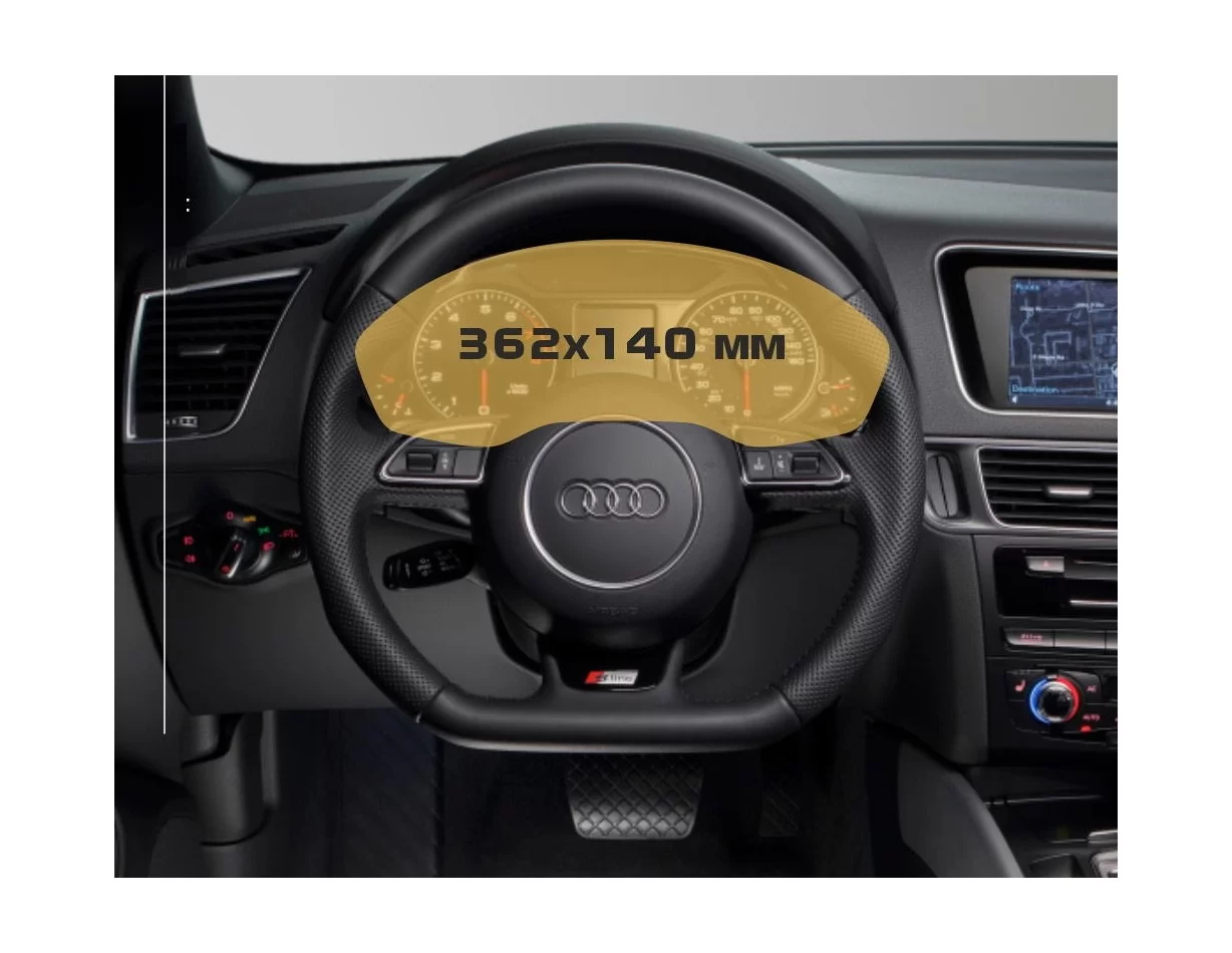 Audi Q5 II (FY) Pre-facelift 2016 - 2019 Digital Speedometer ExtraShield Screeen Protector - 1 - Interior Dash Trim Kit