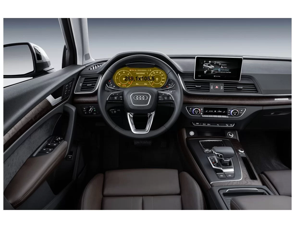 Audi Q5 II (FY) Facelift 2019 - Present Digital Speedometer Audi Virtual Cockpit 12" ExtraShield Screeen Protector - 1 - Interio