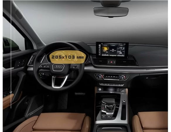 Audi Q5 II (FY) 2021 2020 - Present Digital Speedometer Audi Virtual Cockpit 8,3" ExtraShield Screeen Protector - 1 - Interior D