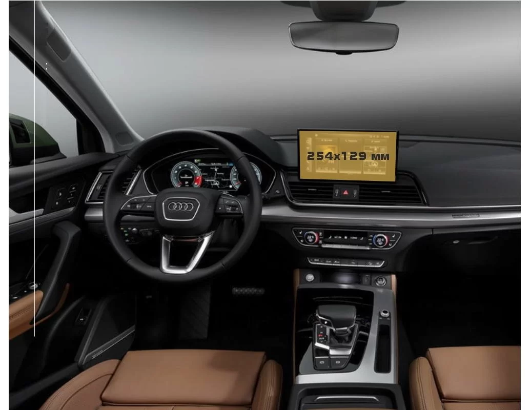 Audi Q5 II (FY) 2021 2020 - Present Multimedia MMI 8,3" ExtraShield Screeen Protector - 1 - Interior Dash Trim Kit