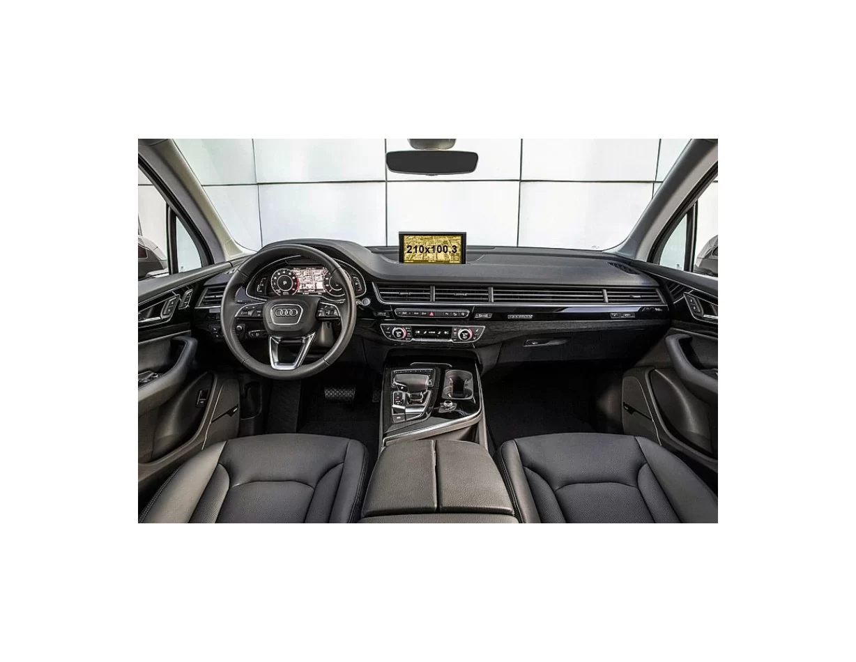 Audi Q7 II (4M) Pre-facelift 2016 - 2019 Multimedia 7" ExtraShield Screeen Protector - 1 - Interior Dash Trim Kit