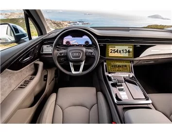 Audi Q7 II (4M) Facelift 2019- Present Multimedia + Climate-Control 10,1-8,6" ExtraShield Screeen Protector - 1 - Interior Dash 