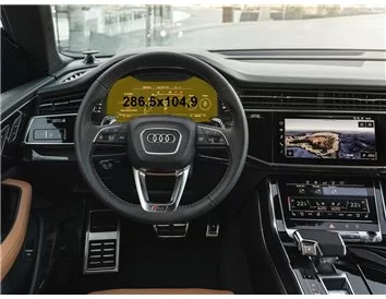 Audi Q8 (4MN) 2018 - Present Digital Speedometer Audi Virtual Cockpit 12,3" ExtraShield Screeen Protector - 1 - Interior Dash Tr