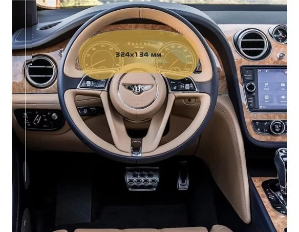 Bentley Bentayga 2016 - 2020 Digital Speedometer ExtraShield Screeen Protector - 1 - Interior Dash Trim Kit