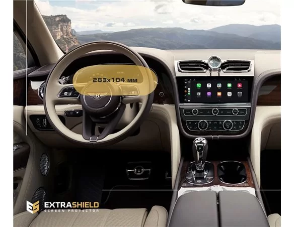 Bentley Bentayga 2020 - Present Digital Speedometer ExtraShield Screeen Protector - 1 - Interior Dash Trim Kit