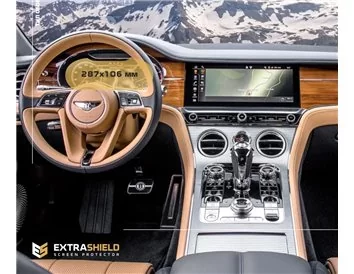 Bentley Continental GT 2017 - Present Digital Speedometer ExtraShield Screeen Protector - 1 - Interior Dash Trim Kit