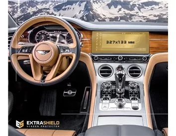 Bentley Continental GT 2017 - Present Multimedia Bang & Olufsen 12,3" ExtraShield Screeen Protector - 1 - Interior Dash Trim Kit