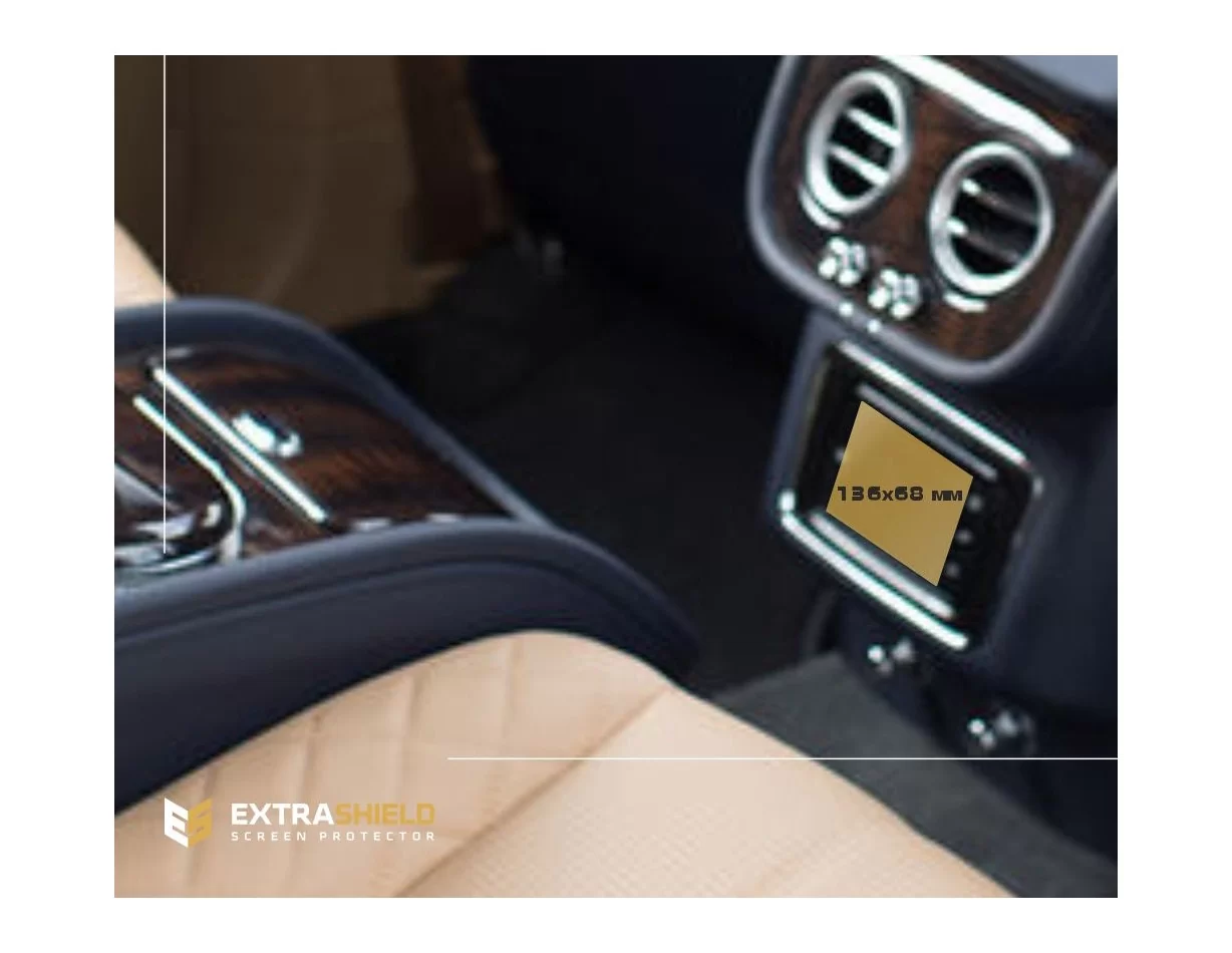 Bentley Flying Spur 2019 - Present climate-control ExtraShield Screeen Protector - 1 - Interior Dash Trim Kit