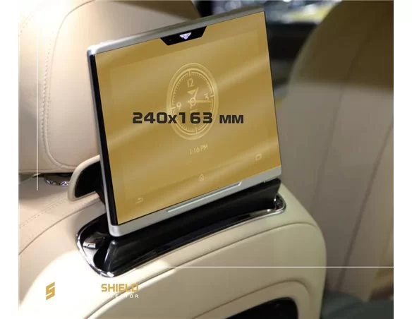 Bentley Mulsanne 2016 - Present Passenger monitors (2pcs,) 12,5" ExtraShield Screeen Protector - 1 - Interior Dash Trim Kit