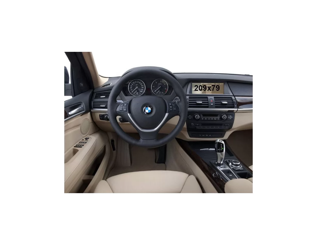 BMW X6 (E71) 2012 - 2014 Multimedia NBT 8,8" ExtraShield Screeen Protector - 1 - Interior Dash Trim Kit