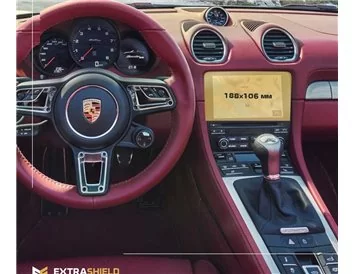 Porsche Boxster 2016 - Present Multimedia 7" ExtraShield Screeen Protector - 1 - Interior Dash Trim Kit