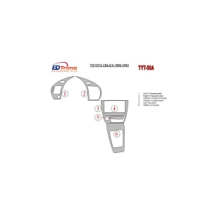 Toyota Celica 1990-1993 Full Set Interior BD Dash Trim Kit