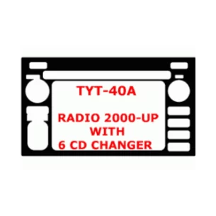 Toyota Celica 2000-UP 6 CD changer, 1 Parts set Interior BD Dash Trim Kit