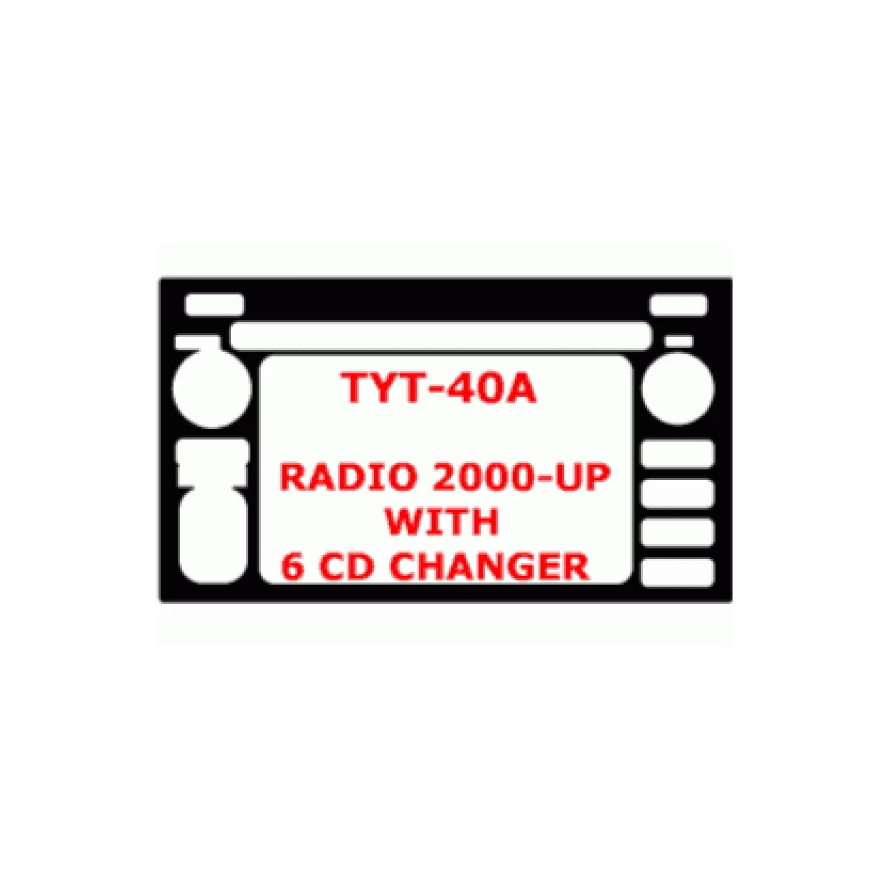 Toyota Celica 2000-UP 6 CD changer, 1 Parts set Interior BD Dash Trim Kit