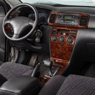 Toyota Corolla 03.02-05.04 3D Interior Dashboard Trim Kit Dash Trim Dekor 18-Parts