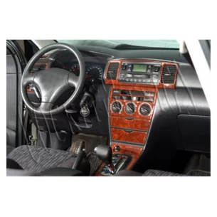 Toyota Corolla 03.02-05.04 3D Interior Dashboard Trim Kit Dash Trim Dekor 18-Parts