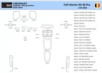 Chevrolet Camaro 2010-2015 Interior WHZ Dashboard trim kit 26 Parts - 1 - Interior Dash Trim Kit