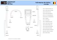 Chevrolet Equinox 2005–2009 Interior WHZ Dashboard trim kit 18 Parts - 1 - Interior Dash Trim Kit