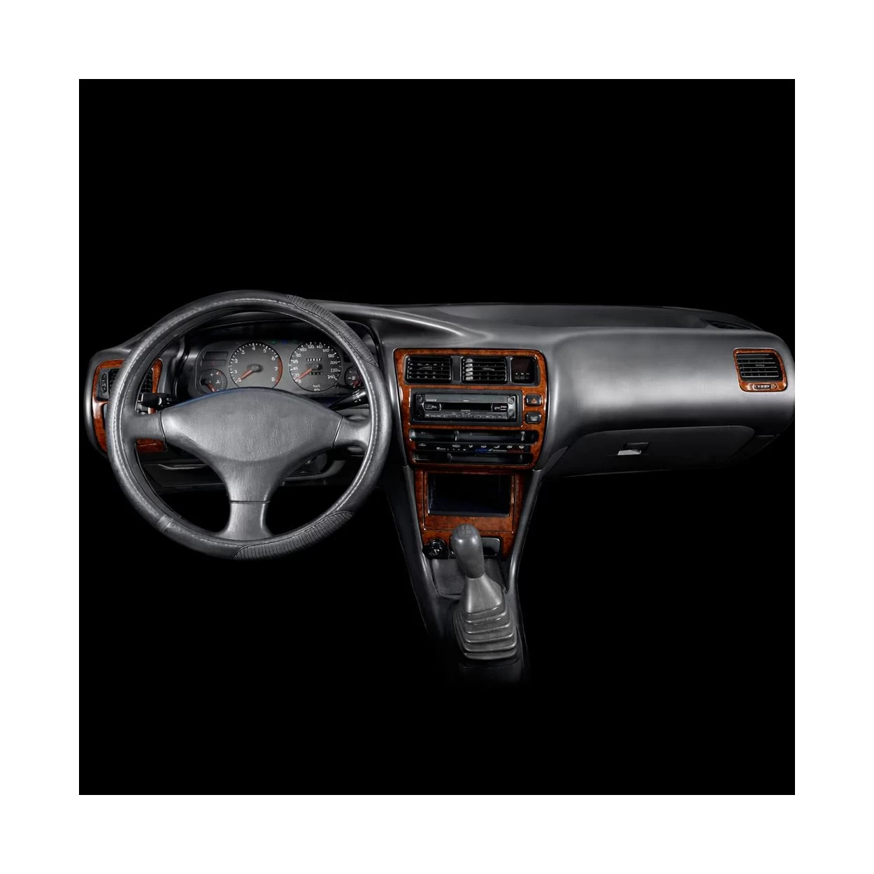 Toyota Corolla 07.92-02.97 3D Interior Dashboard Trim Kit Dash Trim Dekor 7-Parts