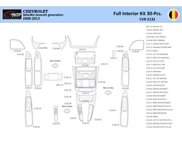 Chevrolet-Malibu-2008-2012 Interior WHZ Dashboard trim kit 30 Parts - 1 - Interior Dash Trim Kit