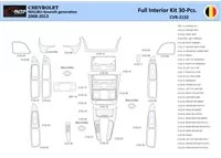 Chevrolet-Malibu-2008-2012 Interior WHZ Dashboard trim kit 30 Parts - 1 - Interior Dash Trim Kit