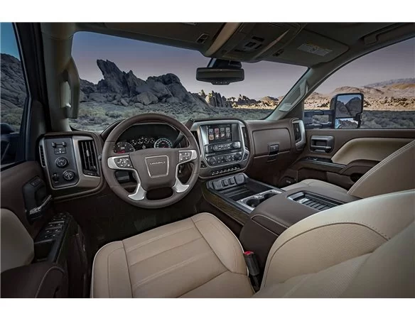 GMC Sierra 2014-2018 Interior WHZ Dashboard trim kit 68 Parts