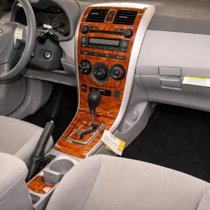 Toyota Corolla 2009-UP Basic Set, Without NAVI, Automatic AC Interior BD Dash Trim Kit