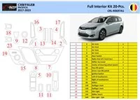 Chrysler Pacifica 2017-2023 Interior WHZ Dashboard trim kit 18 Parts - 1 - Interior Dash Trim Kit
