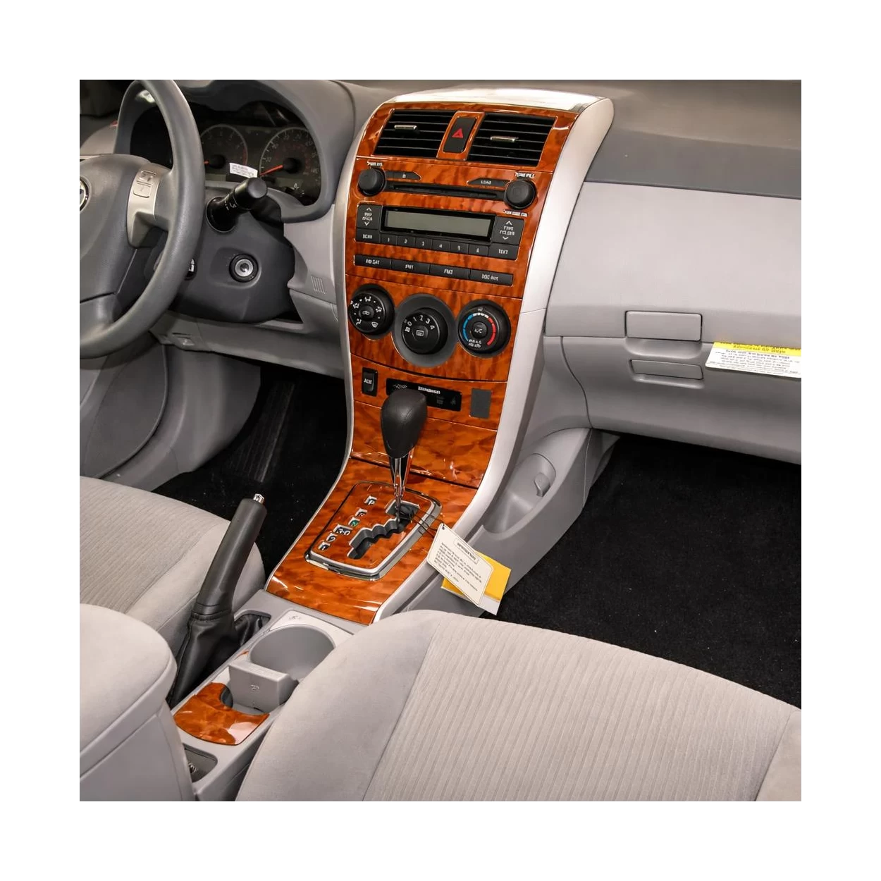 Toyota Corolla 2009-UP Basic Set, Without NAVI, Automatic AC Interior BD Dash Trim Kit