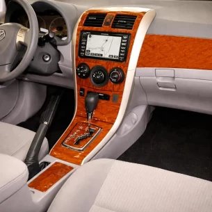 Toyota Corolla 2009-UP Full Set, Radio With Bluetooth, Manual Gearbox AC Interior BD Dash Trim Kit