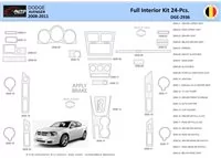 Dodge Avenger 2008-2010 Interior WHZ Dashboard trim kit 24 Parts - 1 - Interior Dash Trim Kit