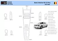 Dodge Avenger 2010-2014 Interior WHZ Dashboard trim kit 15 Parts - 1 - Interior Dash Trim Kit