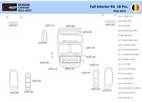 Dodge Caravan 2008-2016 Interior WHZ Dashboard trim kit 18 Parts - 1 - Interior Dash Trim Kit