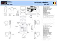 Dodge Nitro 2007-2012 Interior WHZ Dashboard trim kit 38 Parts - 1 - Interior Dash Trim Kit