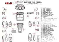 Chrysler 300M 1999-UP Chrysler 300M, Automatic Gearbox Interior BD Dash Trim Kit - 2 - Interior Dash Trim Kit Chrysler 300M 1999-UP Chrysler 300M, Automatic Gearbox Interior BD Dash Trim Kit - 2 - Interior Dash Trim Kit