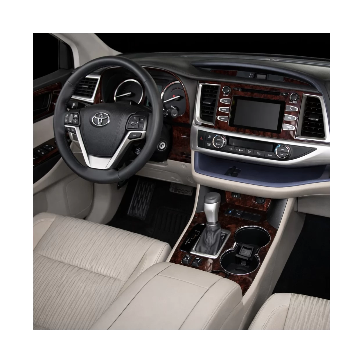 Toyota Highlander 2014-UP Full Set, fits LE Models Interior BD Dash Trim Kit