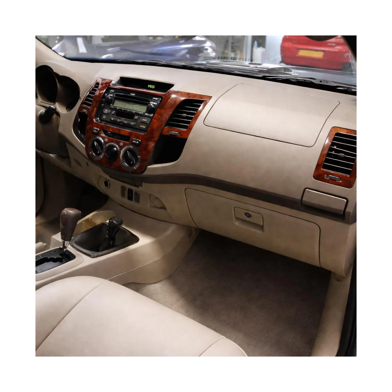 Toyota Hilux MK7 2004–2015 3D Interior Dashboard Trim Kit Dash Trim Dekor 5-Parts