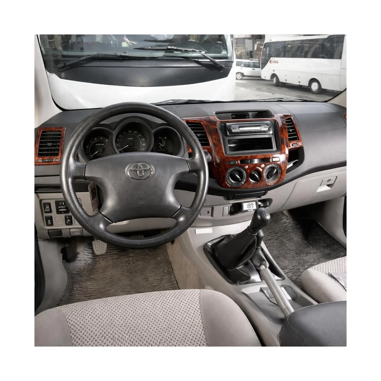 Toyota Hilux MK7 2004–2015 3D Interior Dashboard Trim Kit Dash Trim Dekor 8-Parts