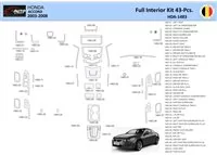 Honda Accord 2003-2007 Interior WHZ Dashboard trim kit 43 Parts - 1 - Interior Dash Trim Kit