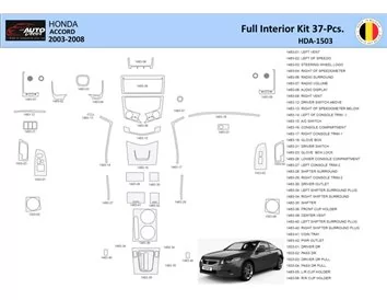 Honda Accord 2003-2007 Interior WHZ Dashboard trim kit 37 Parts - 1 - Interior Dash Trim Kit