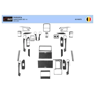 Toyota Land Cruiser Prado 150 2009-2014 Interior BD Dash Trim Kit