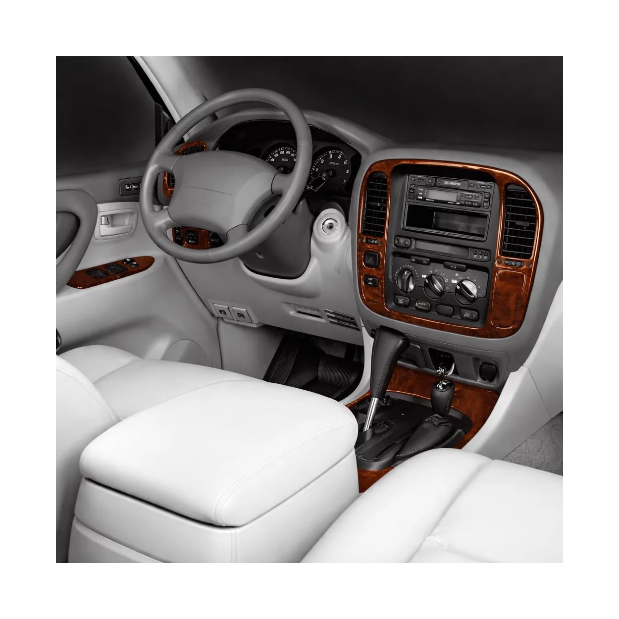 Toyota Landcruiser 05.98-12.03 3D Interior Dashboard Trim Kit Dash Trim Dekor 16-Parts