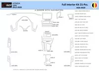 Honda Civic X 2012-2015 Interior WHZ Dashboard trim kit 21 Parts - 1 - Interior Dash Trim Kit