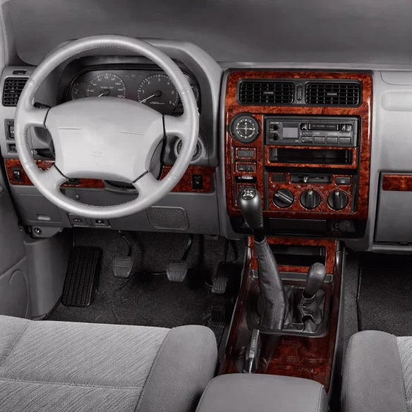 Toyota Prado 01.01-12.02 3D Interior Dashboard Trim Kit Dash Trim Dekor 18-Parts