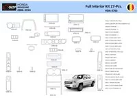 Honda Ridgeline YK1 2009-2017 Interior WHZ Dashboard trim kit 27 Parts - 1 - Interior Dash Trim Kit