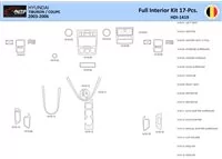 Hyunda Coupe 2004-2008 Interior WHZ Dashboard trim kit 17 Parts - 1 - Interior Dash Trim Kit