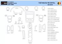 Hyunda Coupe 2007-2008 Interior WHZ Dashboard trim kit 24 Parts - 1 - Interior Dash Trim Kit