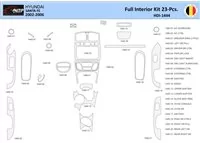 Hyundai Santa Fe 2002-2006 Interior WHZ Dashboard trim kit 23 Parts - 1 - Interior Dash Trim Kit